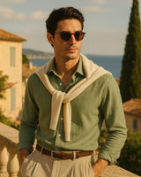 Marco - Linen Shirt Green