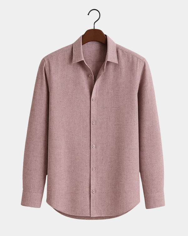 Marco - Linen Shirt Dusty Rose