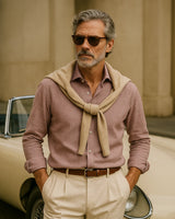 Marco - Linen Shirt Dusty Rose