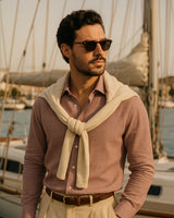 Marco - Linen Shirt Dusty Rose