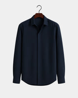 Marco - Linen Shirt Navy Blue