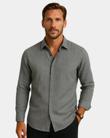Marco - Linen Shirt Grey