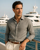 Marco - Linen Shirt Grey