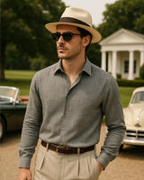Marco - Linen Shirt Grey