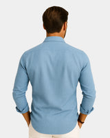 Marco - Linen Shirt Light Blue