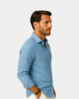 Marco - Linen Shirt Light Blue