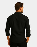 Marco - Linen Shirt Black