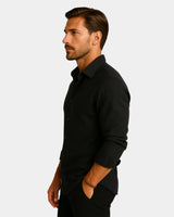 Marco - Linen Shirt Black