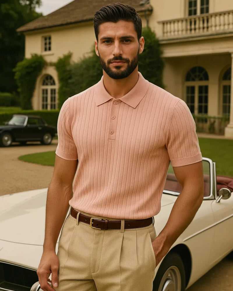 Bruno Polo T-Shirt - Salmon