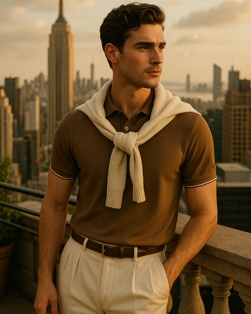 Silvio Polo T-Shirt - Brown