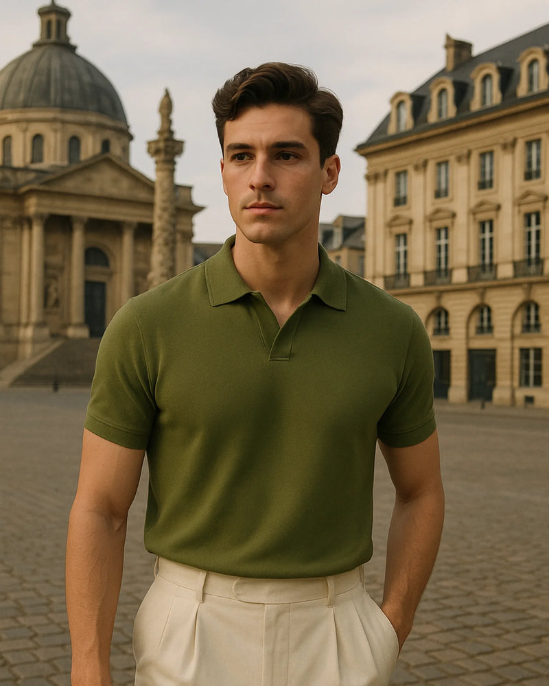 Adriano Polo T-Shirt - Green