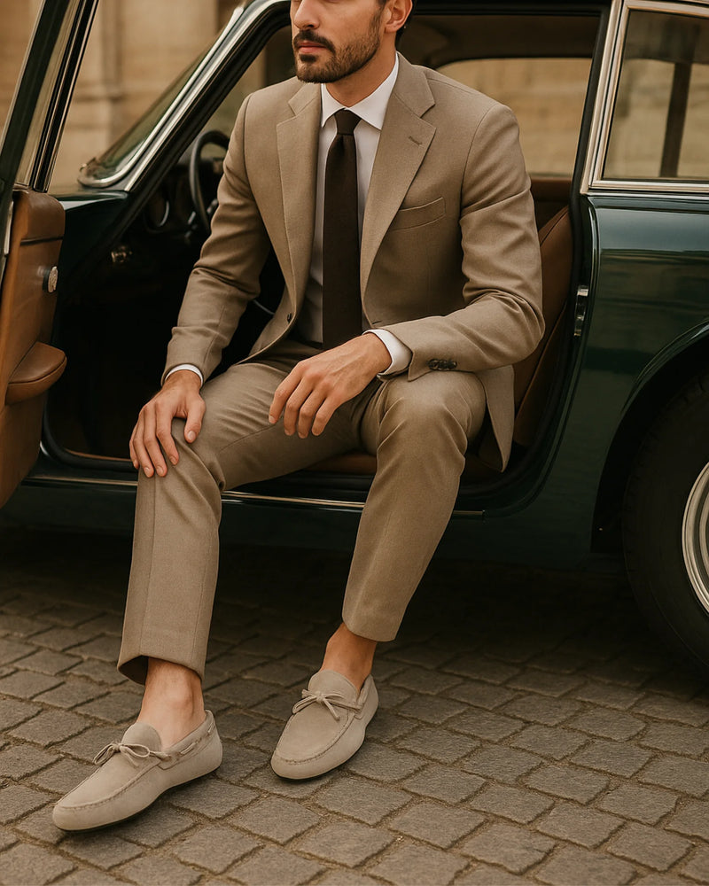 CLASSIC MOCCASINS - GREY