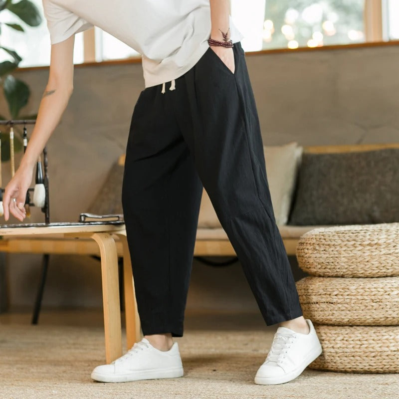 Arin - Minimal Cotton Trousers